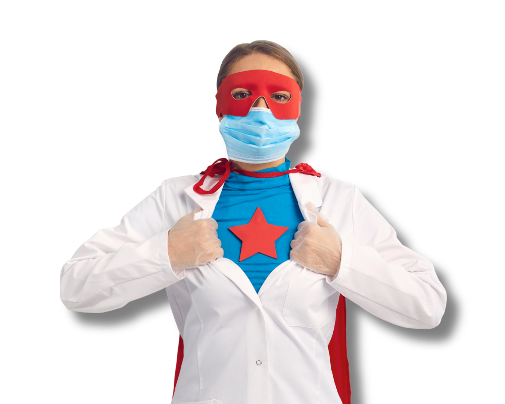 A superhero family together — protected by accidental death insurance from AccuQuote