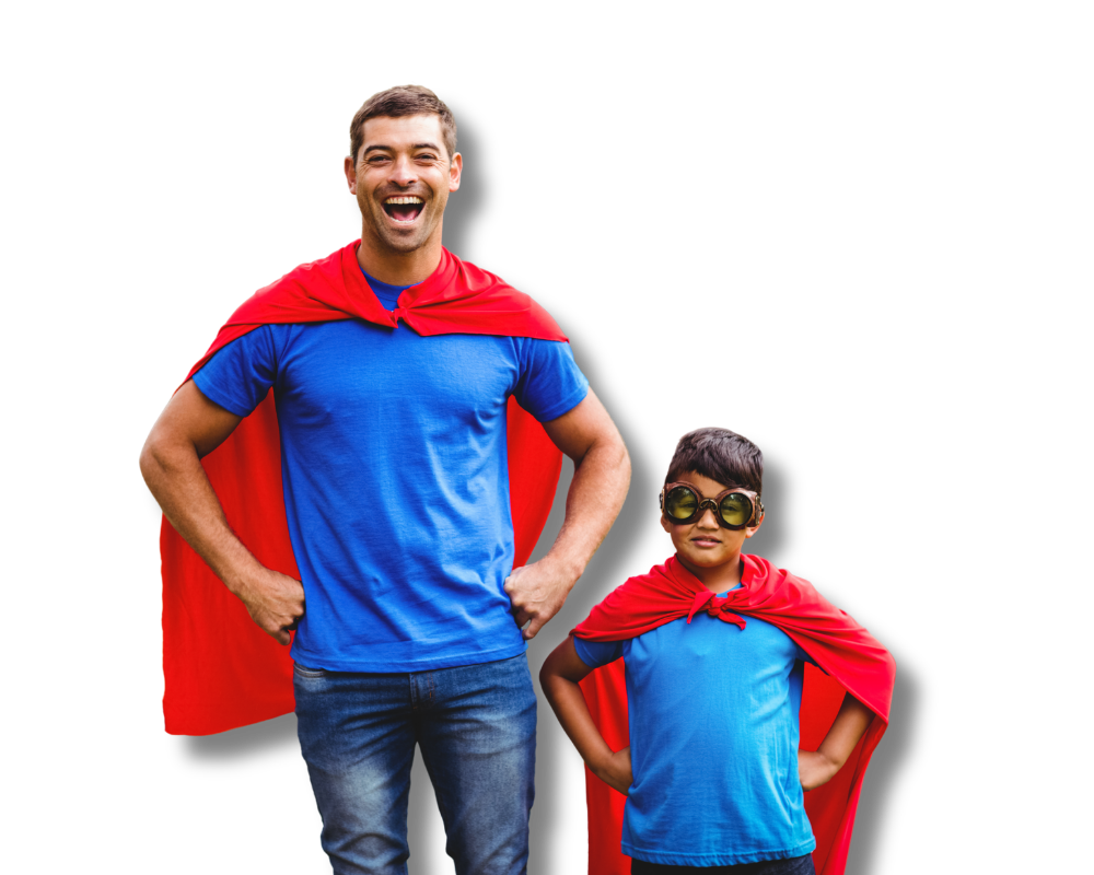 An AccuQuote advisor helping a happy family choose their coverage