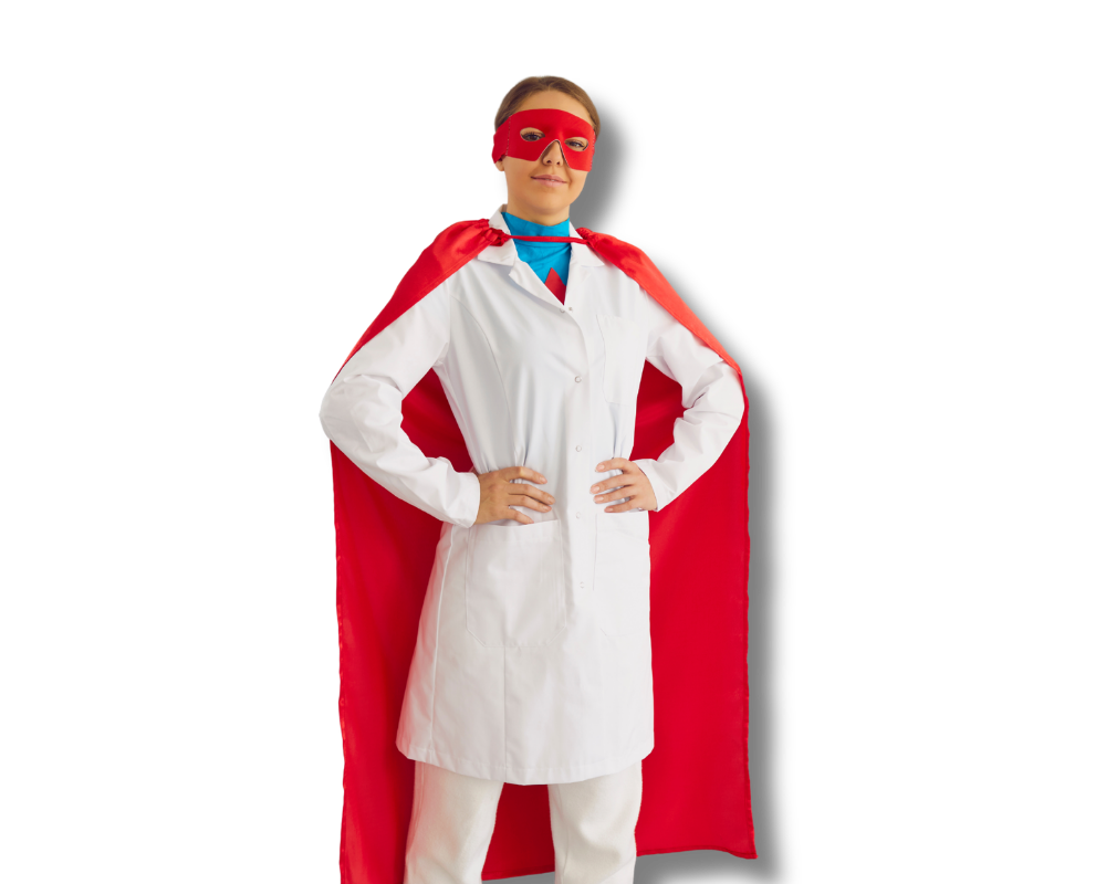 A superhero family together — protected by no medical exam life insurance from AccuQuote